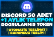 ⭐[+1 AYLIK] 50X TOKEN TELEFON DOĞRULAMALI⭐