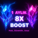 ⭐️ 1 Aylık 8x Boost [BOTSUZ + ANINDA TESLİMAT]