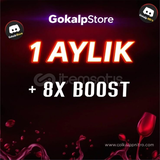 1 AYLIK 8X BOOST DİSCORD