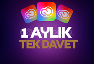 1 Aylık Adobe - Tek Davet (Garantili)