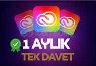 1 Aylık Adobe - Tek Davet (Garantili)