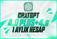 ⭐️1 AYLIK CHATGPT PLUS 4.0 + 4-o ⭐️