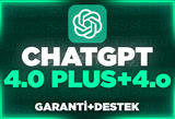 [1 AYLIK] CHATGPT PLUS 4.0 + 4-o