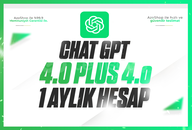 ⭐️1 AYLIK CHATGPT PLUS 4.0 + 4-o ⭐️