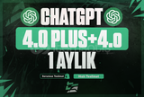 ⭐️1 AYLIK CHATGPT PLUS 4.0 + 4-o ⭐️