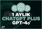 1 Aylık ChatGPT Plus (GPT-4o) (Dall-e)