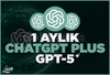 1 Aylık ChatGPT Plus (GPT-5) (Sora)