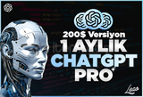 1 Aylık ChatGPT Pro (200$ Versiyon)