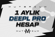 1 Aylık | DeepL Pro Advanced + DeepL Write Pro