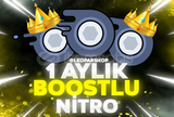 ⭐1 AYLIK ⭐DİSCORD 1 AYLIK 2 BOOST NİTRO-ANLIK