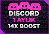 [1 AYLIK]⭐ Discord 14x Boost ⭐