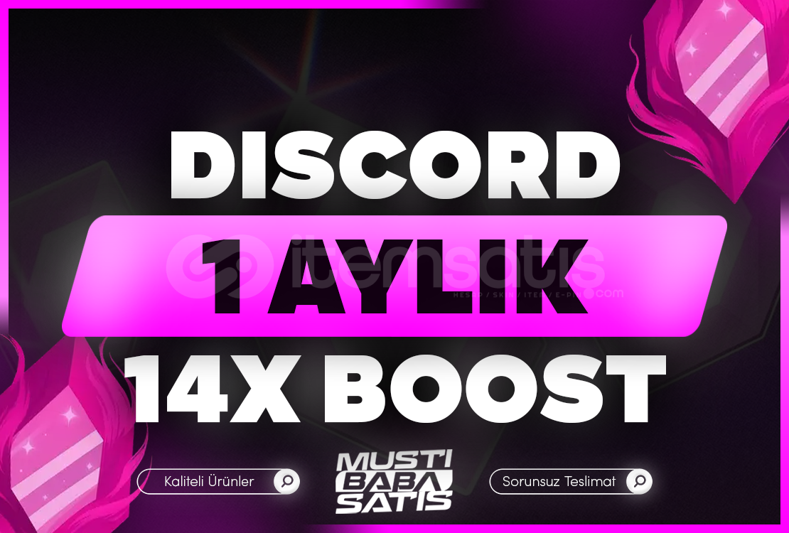 ⭐ 1 Aylık Discord 14X Boost  ⭐ 1 Aylık Discord 14X Boost