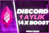 ⭐1 Aylık Discord 14x Boost⭐