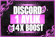 ⭐ 1 Aylık Discord 14X Boost ⭐