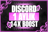 ⭐ 1 Aylık Discord 14X Boost ⭐
