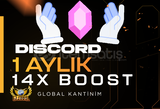 1 Aylık Discord 14x Boost ANLIK | GARANTİ