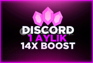 ⭐️1 Aylık Discord 14x Boost Garanti