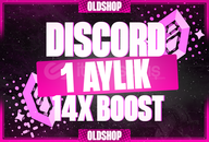 ⭐️1 Aylık Discord 14x Boost | Garanti
