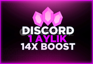 ⭐️1 Aylık Discord 14x Boost Garanti