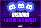 1 Aylık Discord 14x Boost Garanti