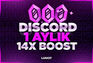 1 Aylık Discord 14x Boost Garanti 1 Aylık Discord 14x Boost Garanti