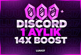 1 Aylık Discord 14x Boost Garanti