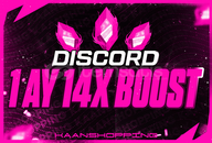 ⭐2DK'da 1 Aylık Discord 14x Boost (BOTSUZ)⭐