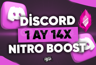 ⭐ BOTSUZ 1 Aylık Discord 14x Boost ⭐