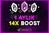 ⭐️Discord 1 AYLIK 14x Boost / GARANTİ STOK VAR⭐️