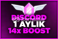 ⭐[BOOTSUZ OTO] 1 AYLIK Discord 14X Server Boost