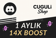 ⭐[1 AYLIK] Discord 14X Server Boost