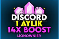 ⭐[1 AYLIK] Discord 14X Server Boost⭐