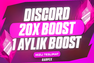 ⭐[1 AYLIK] Discord 20X Server Boost