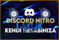 ⭐️1 Aylık Discord 2x Boostlu Nitro
