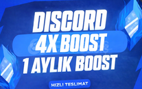 [1 AYLIK] Discord 4X Boost