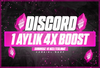 ⭐ 1 Aylık Discord 4X Boost ⭐