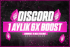 ⭐ 1 Aylık Discord 6X Boost ⭐