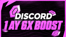 ⭐1 Aylık Discord 6x Boost (BOTSUZ)⭐