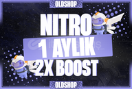 ⭐1 Aylık Discord Nitro 2X Boost | Anında