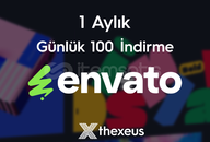 1 Aylık Envato (Günlük 100 İndirme)