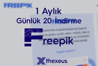 1 Aylık Freepik (Günlük 20 İndirme)