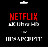 1 AYLIK GARANTİLİ ⭐NETFLİX 4K UHD HESAP⭐