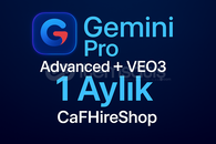 ✨1 Aylık Gemini PRO + VEO3 - [Kendi Hesabına]⭐