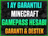 ⭐️1 Aylık Minecraft Hesap❤️ANINDA TESLİMAT❤️