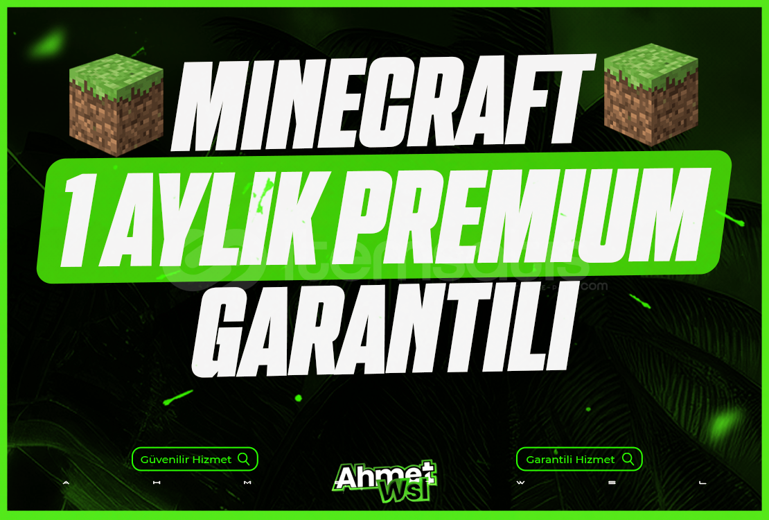1 Aylık Minecraft Premium + Garanti 1 Aylık Minecraft Premium + Garanti
