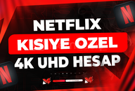 ✨1 AYLIK NETFLİX 4K UHD KİŞİYE ÖZEL + GARANTİ✨
