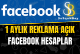 1 Aylık Reklama Açık Facebook Hesaplar