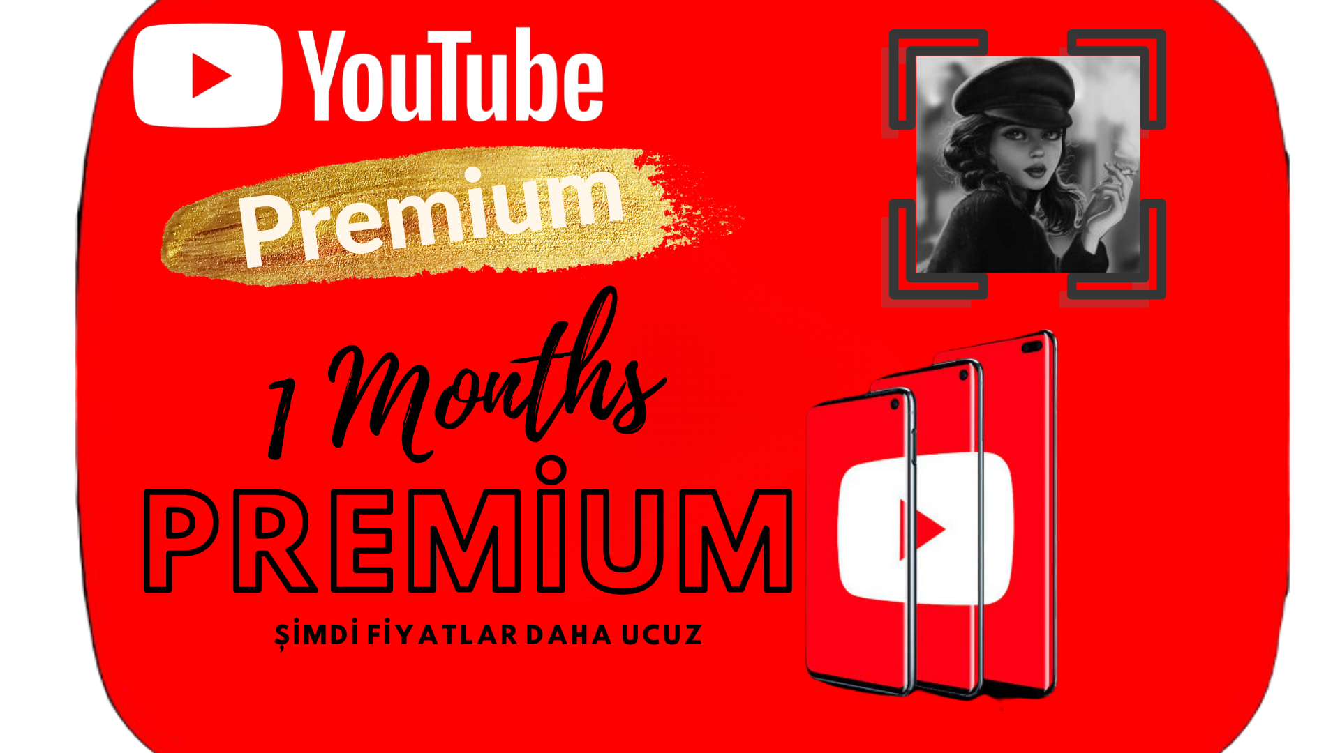 1 Aylık Youtube Premium ( Kendi Hesabınıza )