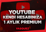 ⭐ [1 AYLIK] YouTube Premium Kendi Hesabınıza⭐
