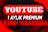 ⭐1 AYLIK YT PREMIUM (KENDI HESABINIZA)⭐